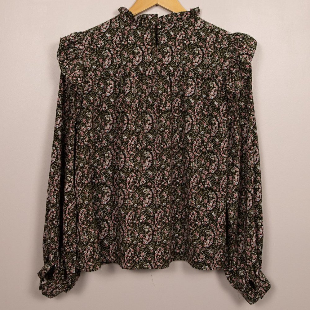 Reset by Jane floral ruffle blouse-L - Picture 5 of 5